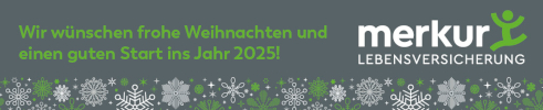 Die Merkur Lebensversicherung wünscht frohe Weihnachten!