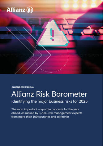 Allianz Risk Barometer 2025 (Cover; Quelle: Allianz Commercial)