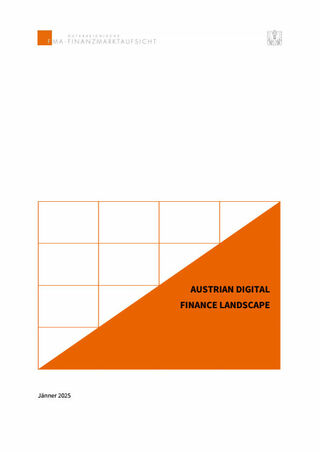 Austrian Digital Finance Landscape, Jänner 2025 (Cover; Quelle: FMA)