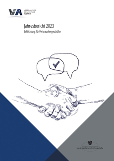 Jahresbericht 2023 der Verbraucherschlichtung Austria (Cover)