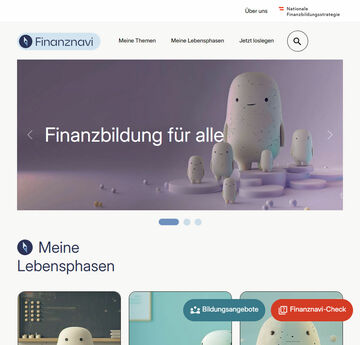 Startseite Finanznavi (Screenshot VJ)