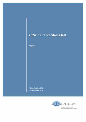 Bericht zum Insurance Stress Test 2024 (Cover; Quelle: Eiopa)