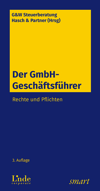 Published in the third, updated edition: The GmbH Managing Director (Cover: Linde)