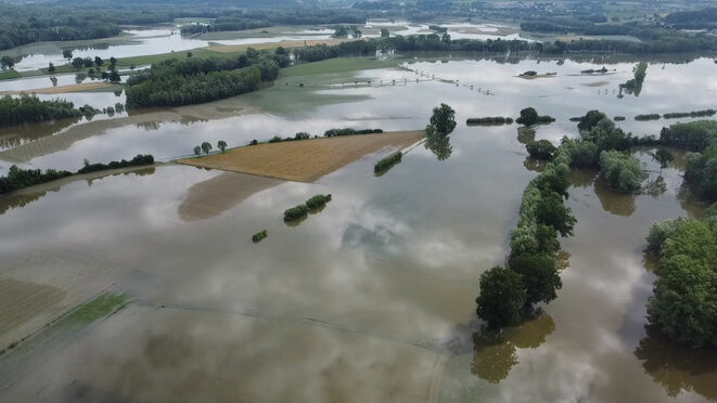 Überschwemmte Felder (Bild: Österr. Hagelversicherung)